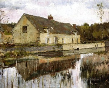 運河沿い セオドア・ロビンソン Oil Paintings